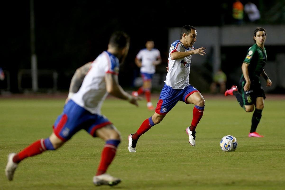 Fotos do jogo entre Bahia e Amrica no Estdio de Pituau, em Salvador, pela oitava rodada do Campeonato Brasileiro de 2021