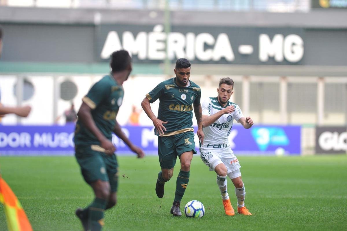 Imagens da partida entre Amrica e Palmeiras, no Independncia, pela 17 rodada do Campeonato Brasileiro 