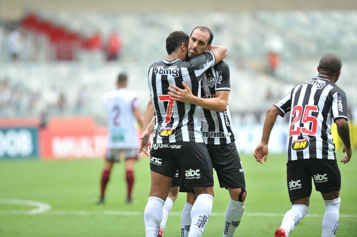 Fotos do jogo entre Atltico e Patrocinense, pelo Campeonato Mineiro