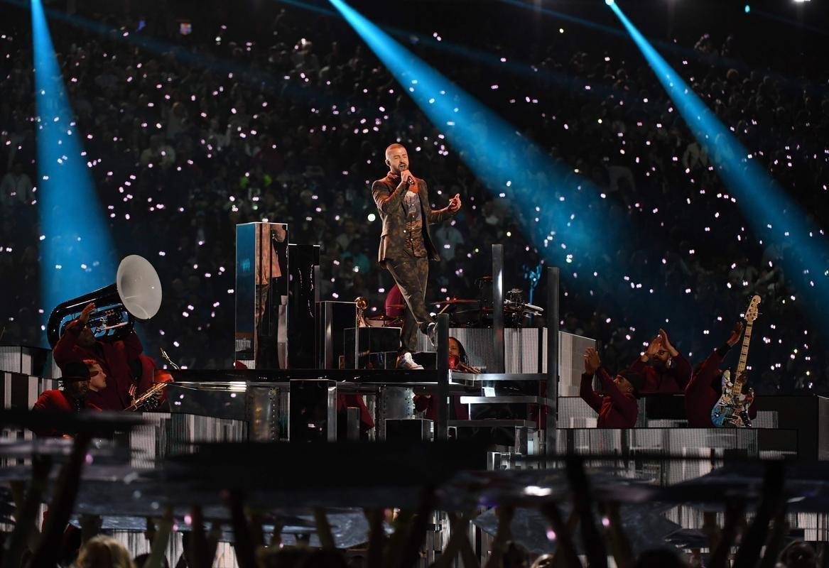 Show do intervalo do Super Bowl LII, em Minneapolis, teve apresentao de Justin Timberlake