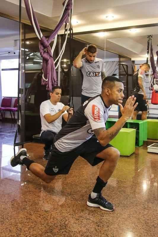 Antes de retornar a Belo Horizonte, o elenco alvinegro fez trabalho regenerativo na academia de um hotel