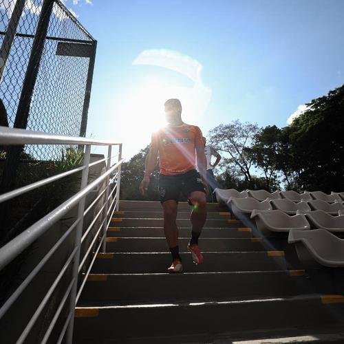 Com Guilherme Arana de volta, Cuca comanda atividade na Cidade do Galo