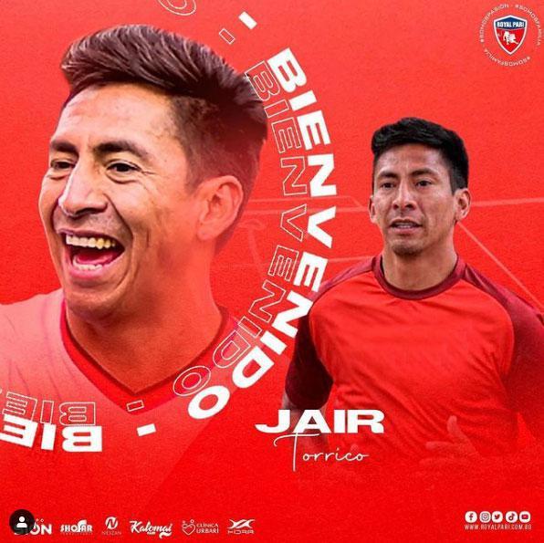 Jair Torrico, lateral-direito (Royal Parí, da Bolívia)