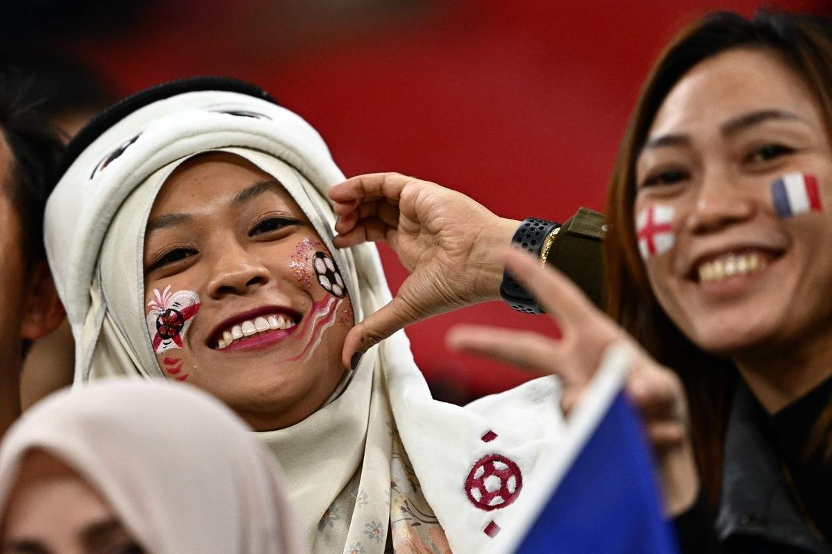 Torcidas de Inglaterra e Frana no duelo pelas quartas de final da Copa do Mundo do Catar