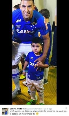 Filho de Ramón Ábila, pequeno Valentino, de 2 anos, herdou apelido do pai e virou 'Wanchopito'