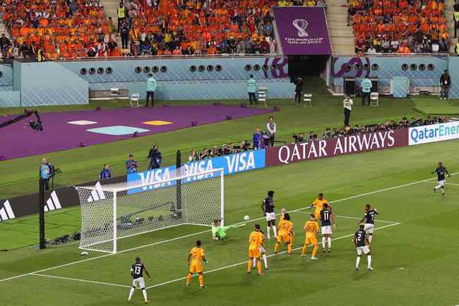 Images of the match between the Netherlands and Ecuador, for Group A of the 2022 World Cup.