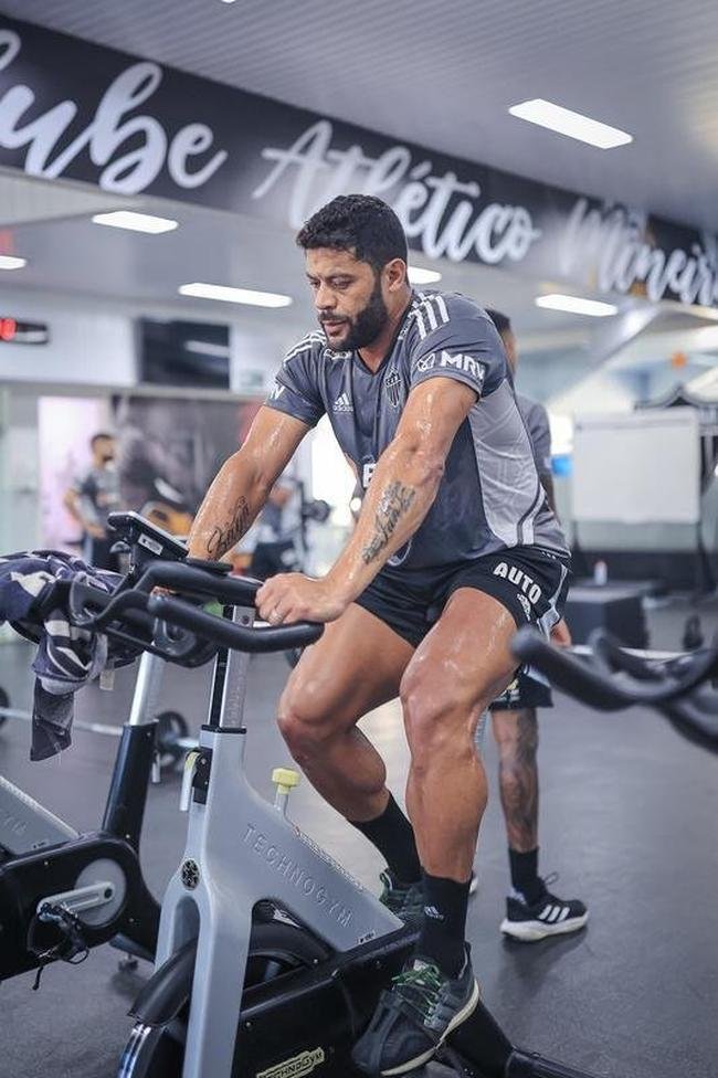 Treino do Atltico na Cidade do Galo, na manh desta tera-feira (11/10).