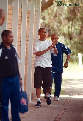 Imagens da Toca da Raposa I em 2000, ano da chegada do técnico Luiz Felipe Scolari