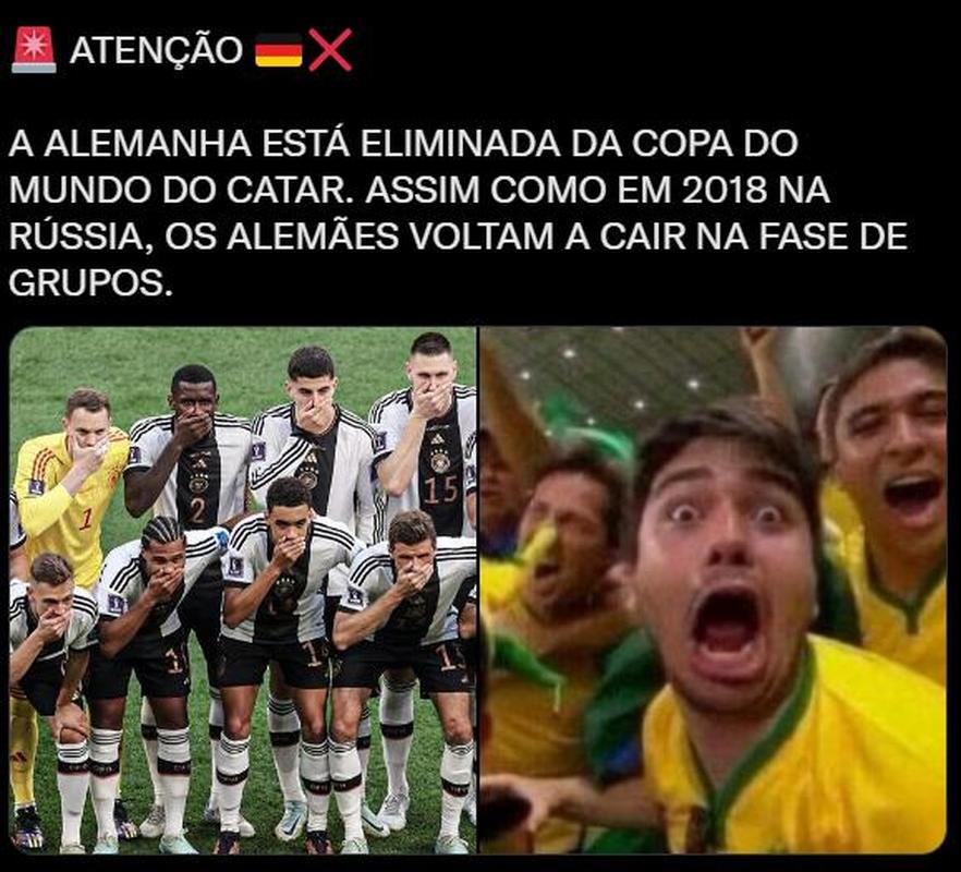 Memes da eliminao da Alemanha na fase de grupos da Copa do Mundo