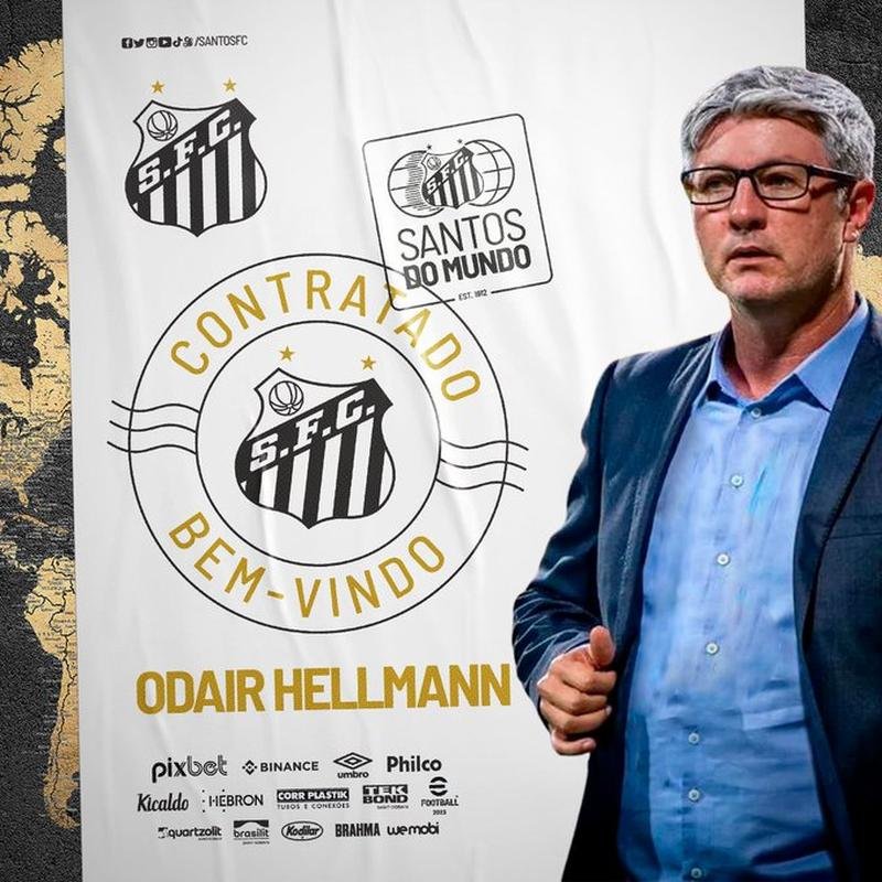 Santos anunciou o tcnico Odair Hellmann