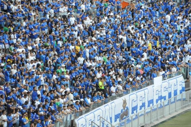 Fotos da torcida do Cruzeiro, no Mineiro, na partida contra a Ponte Preta pela 13 rodada da Srie B do Campeonato Brasileiro. Mineiro recebeu grande pblico mais uma vez