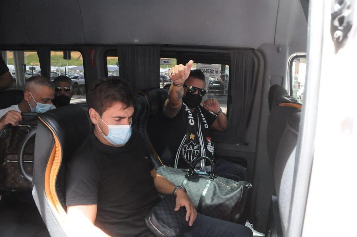 O explosivo El Turco chegou neste de domingo e mandou o recado: Saudaes a toda a massa atleticana