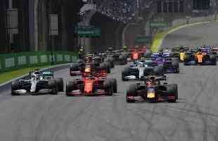 Fotos do GP Brasil de Fórmula 1, realizado em São Paulo, neste domingo (17/11/2019). Vitória foi do holandês Verstappen, da RBR. Ele foi seguido por Pierre Gasly, da Toro Rosso, e Lewis Hamilton, da Mercedes