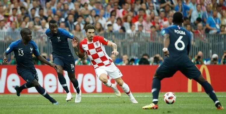 Fotos da final da Copa do Mundo, entre Frana e Crocia, em Moscou 