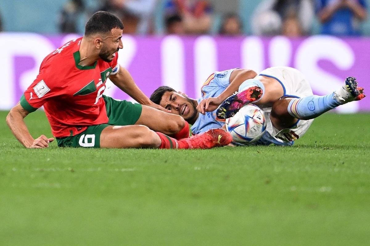 No Estdio Cidade da Educao, Marrocos e Espanha se enfrentam pelas oitavas de final da Copa do Mundo do Catar