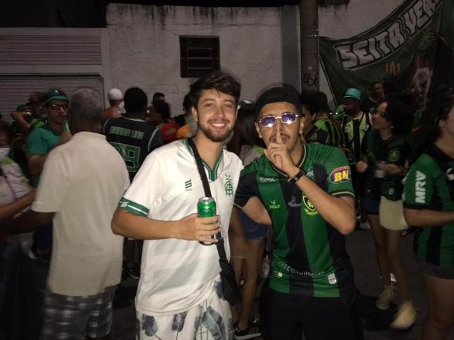 Chegada da torcida do Amrica ao Independncia para o jogo contra o Barcelona de Guayaquil pela terceira fase da Copa Libertadores de 2022