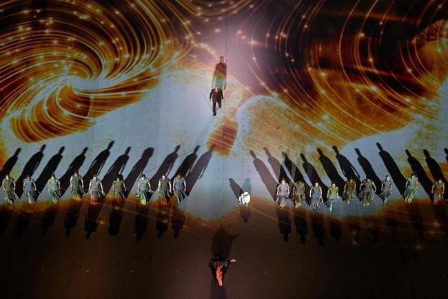 Fotos da cerimnia de abertura da Copa do Mundo do Catar, no Estdio Al Bayt, na cidade de Al Khor