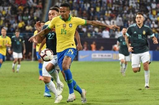 Fotos do amistoso internacional entre Brasil e Argentina, em Riade, na Arbia Saudita