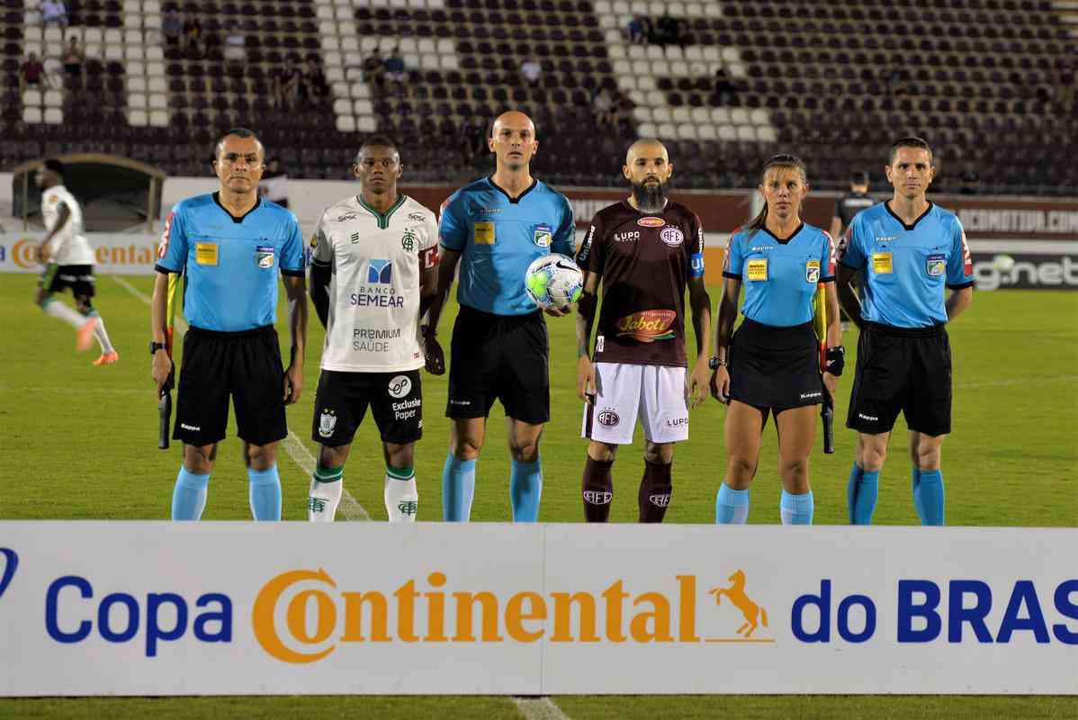 Amrica enfrentou o time paulista no estdio Fonte Luminosa