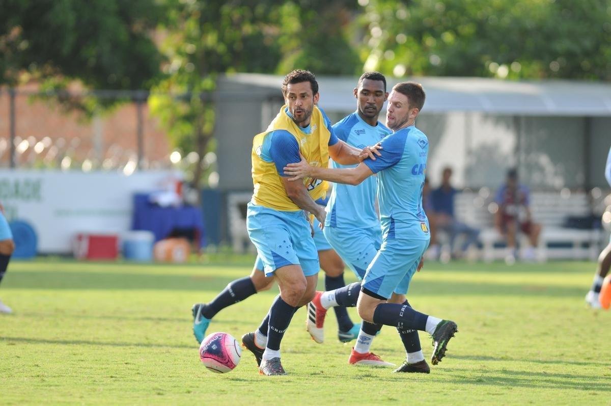 Fotos do ltimo treino do Cruzeiro antes do jogo diante do Tupi, pela semifinal do Campeonato Mineiro