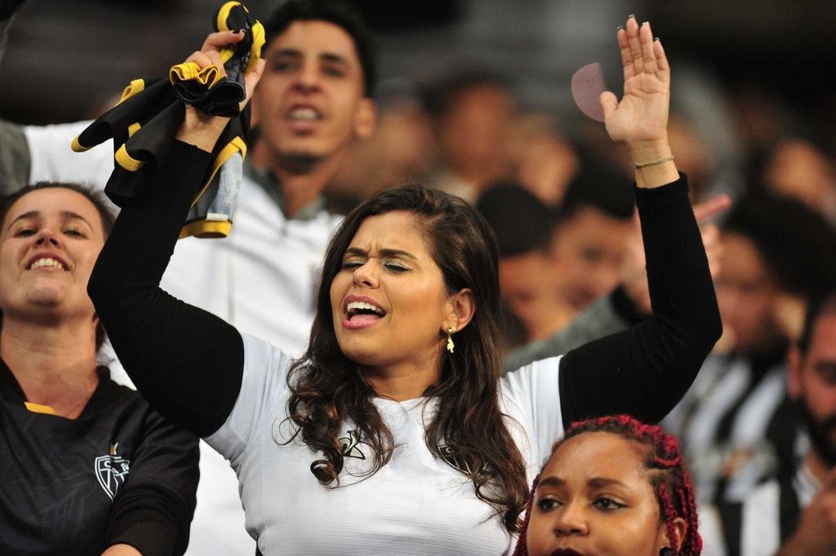 Fotos da torcida do Atltico, no Mineiro, durante a partida de ida das oitavas de final da Copa do Brasil, contra o Flamengo (22/6/2022)