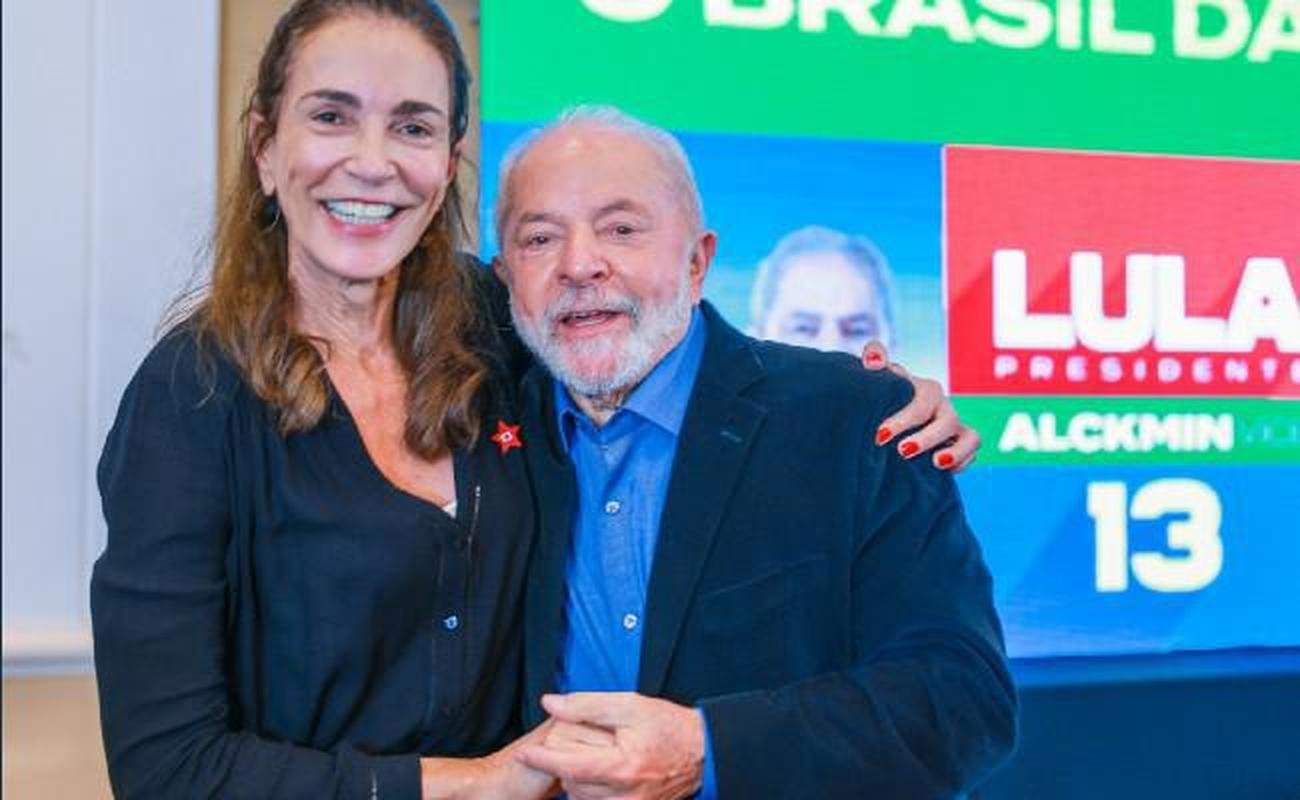 Isabel com Lula, na campanha de 2022 para presidente