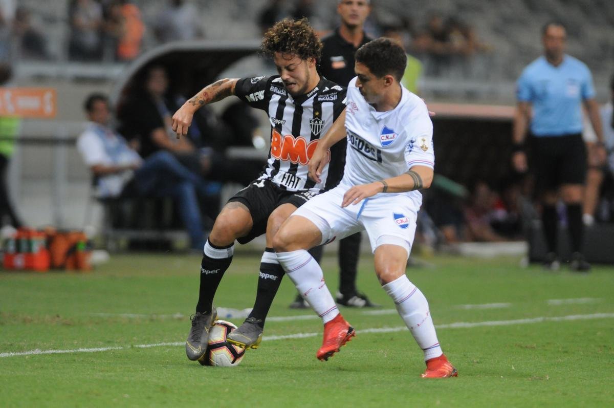 Fotos do primeiro tempo do duelo entre Atltico e Nacional do Uruguai, no Mineiro, pelo Grupo E da Copa Libertadores