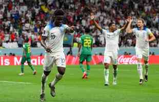 Lances da partida entre Inglaterra e Senegal, no Estdio Al Bayt, no Catar 