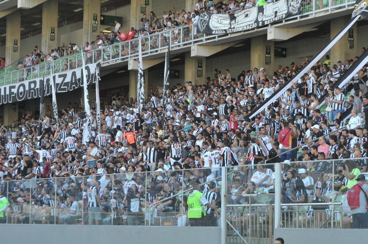 Torcida do Atltico na deciso do Campeonato Mineiro, no Independncia