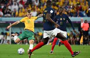 Imagens do jogo entre Frana e Austrlia, pelo Grupo D da Copa do Mundo