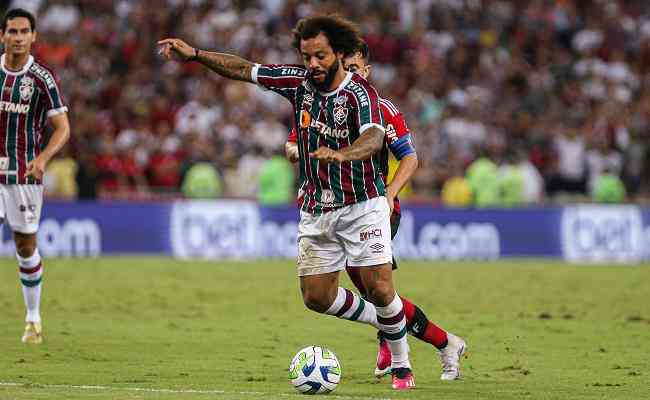 Gabigol provocou Marcelo durante clssico entre Fluminense e Flamengo no Maracan