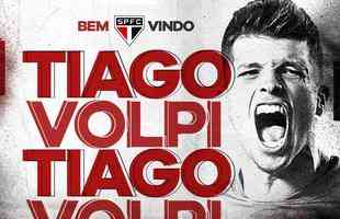 O So Paulo anunciou a contratao do goleiro Tiago Volpi