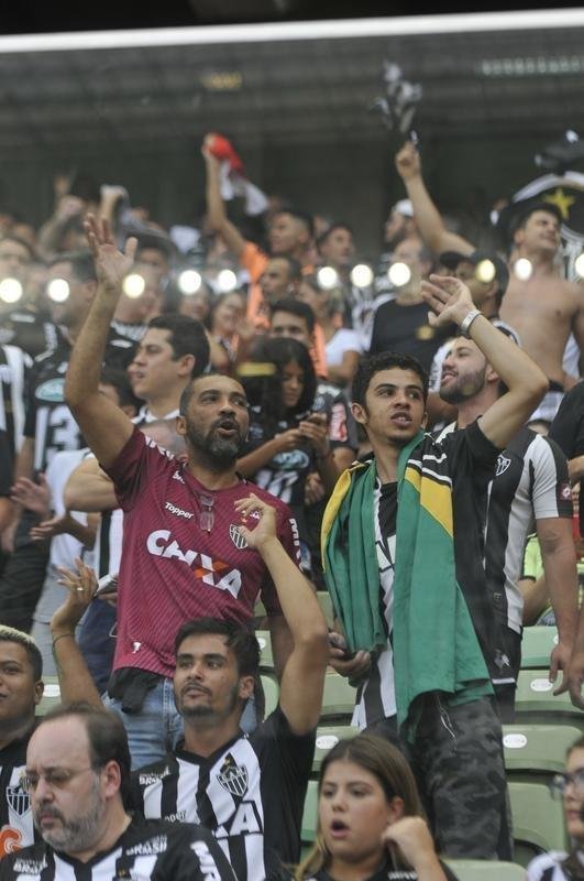 Torcida do Atltico compareceu em bom nmero ao Independncia para apoiar time diante do Danubio, pela Copa Libertadores