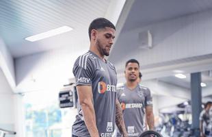 Treino do Atltico na Cidade do Galo, na manh desta tera-feira (11/10).