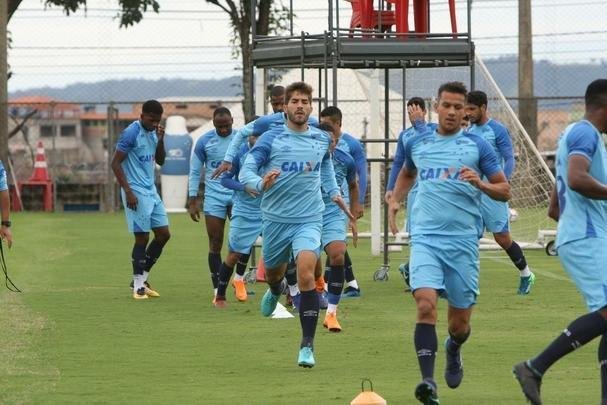 Imagens do treino do Cruzeiro neste domingo (20/05/2018)