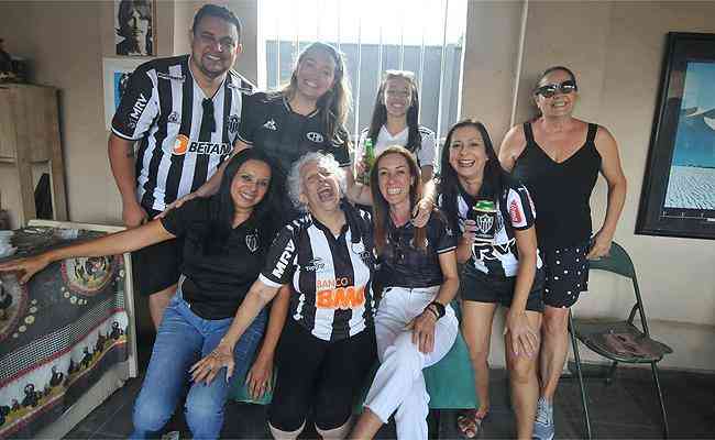 Atleticanos se reuniram na casa de dona Myrza Guimares