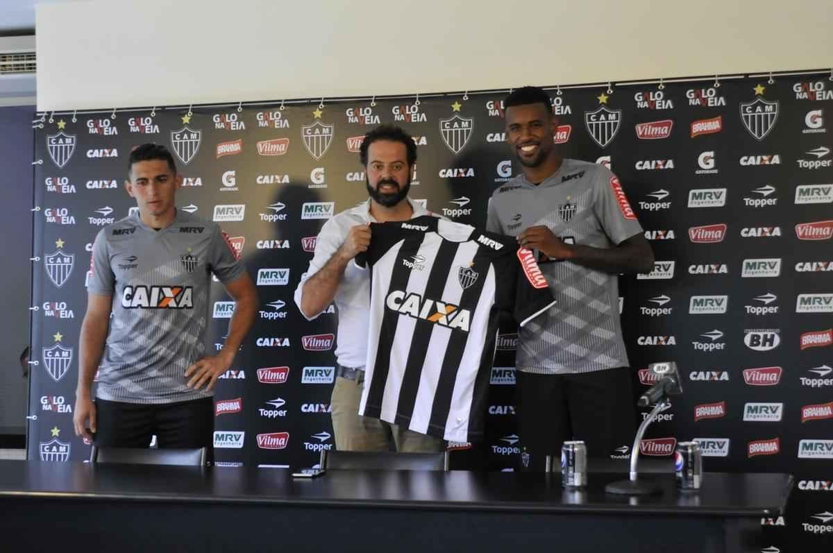 Danilo Barcelos e Felipe Santana foram apresentados nesta tera-feira na Cidade do Galo