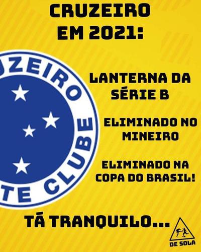 Memes da eliminação do Cruzeiro na Copa do Brasil