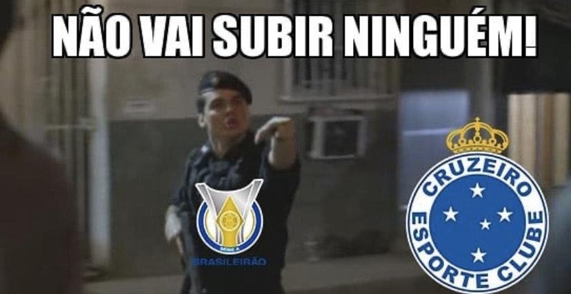 Cruzeiro vivou meme por não voltar à Série A