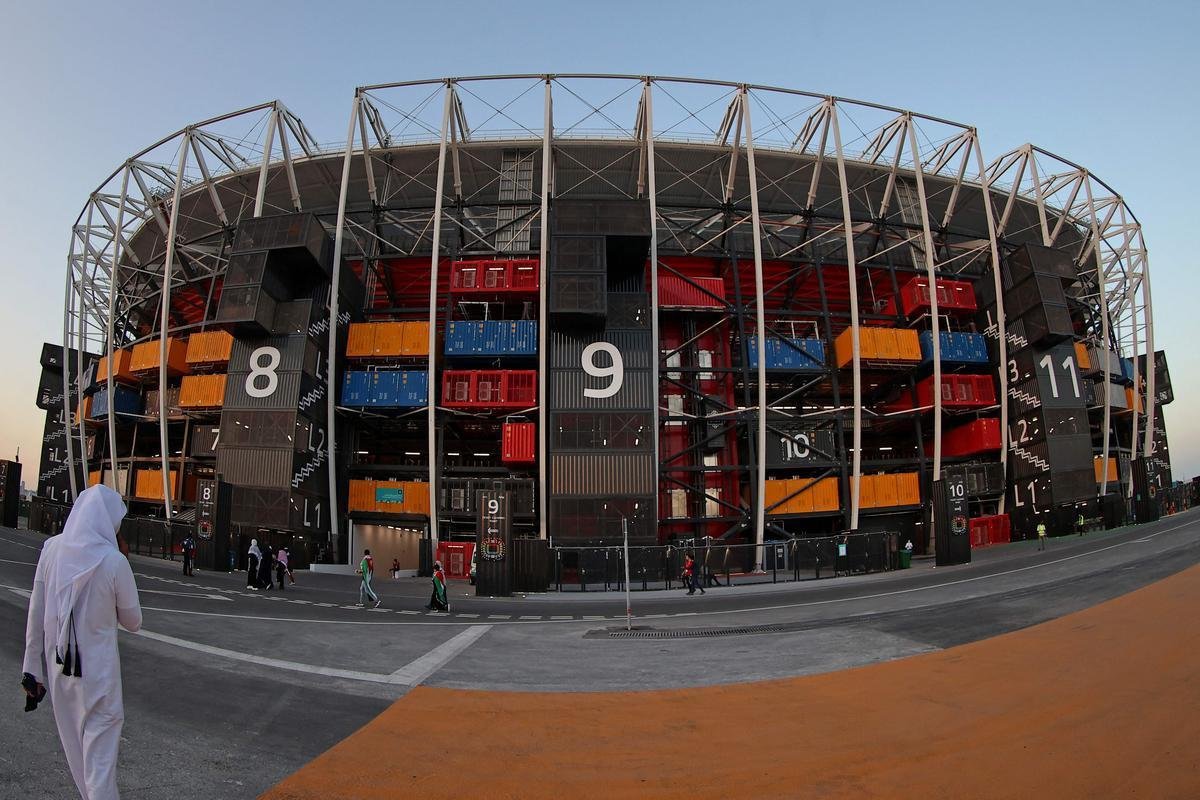 Estdio 974: instalao com capacidade para 40 mil torcedores tem conceito nico dentre os palcos do Mundial do Catar e ser totalmente desmontada ao fim da competio