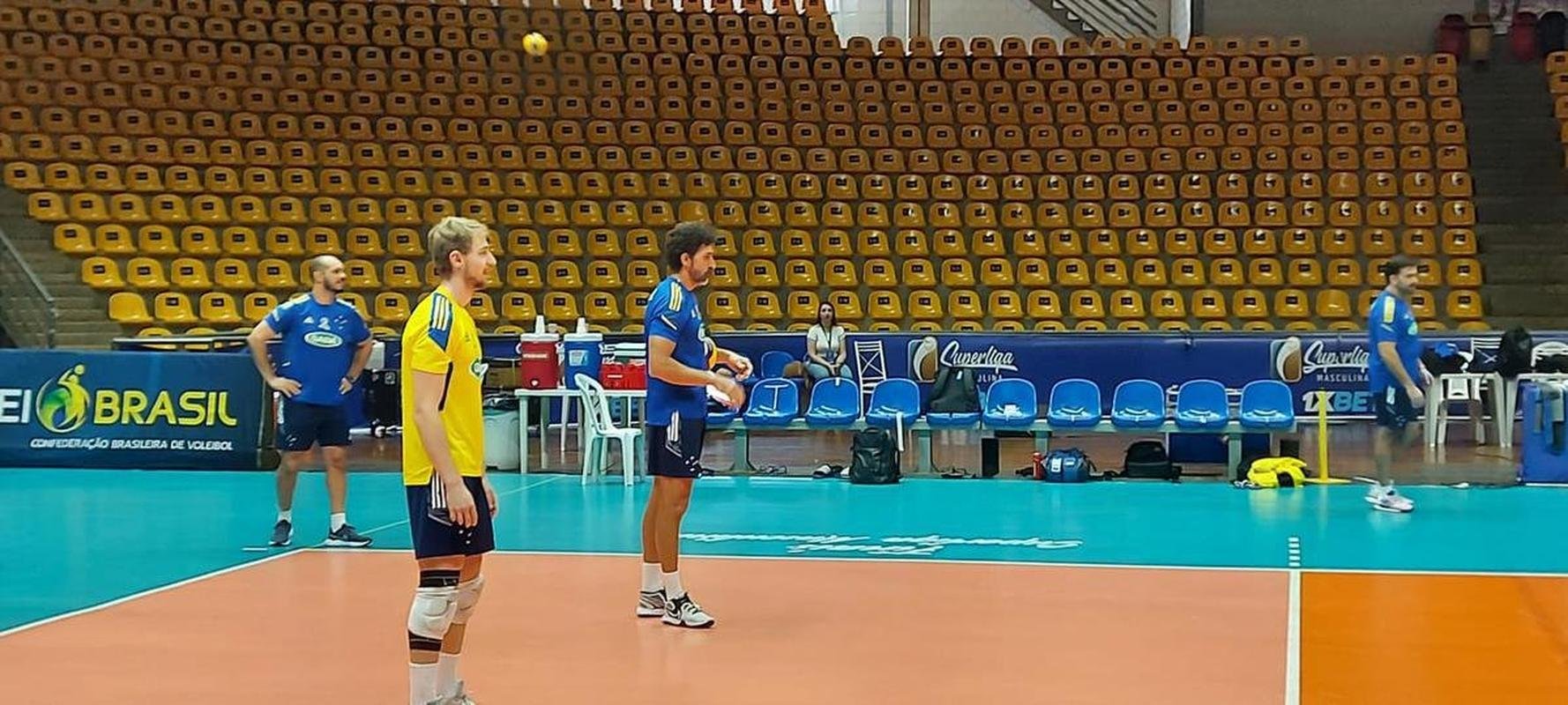 Cruzeiro treina no Sabiazinho, em Uberlndia, antes da deciso contra o Minas na Superliga Masculina