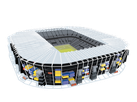 Estádio 974: arena da Copa recebe Brasil e parece brinquedo de montar
