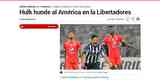 Marca Colômbia: 'Hulk afunda o América na Copa Libertadores'