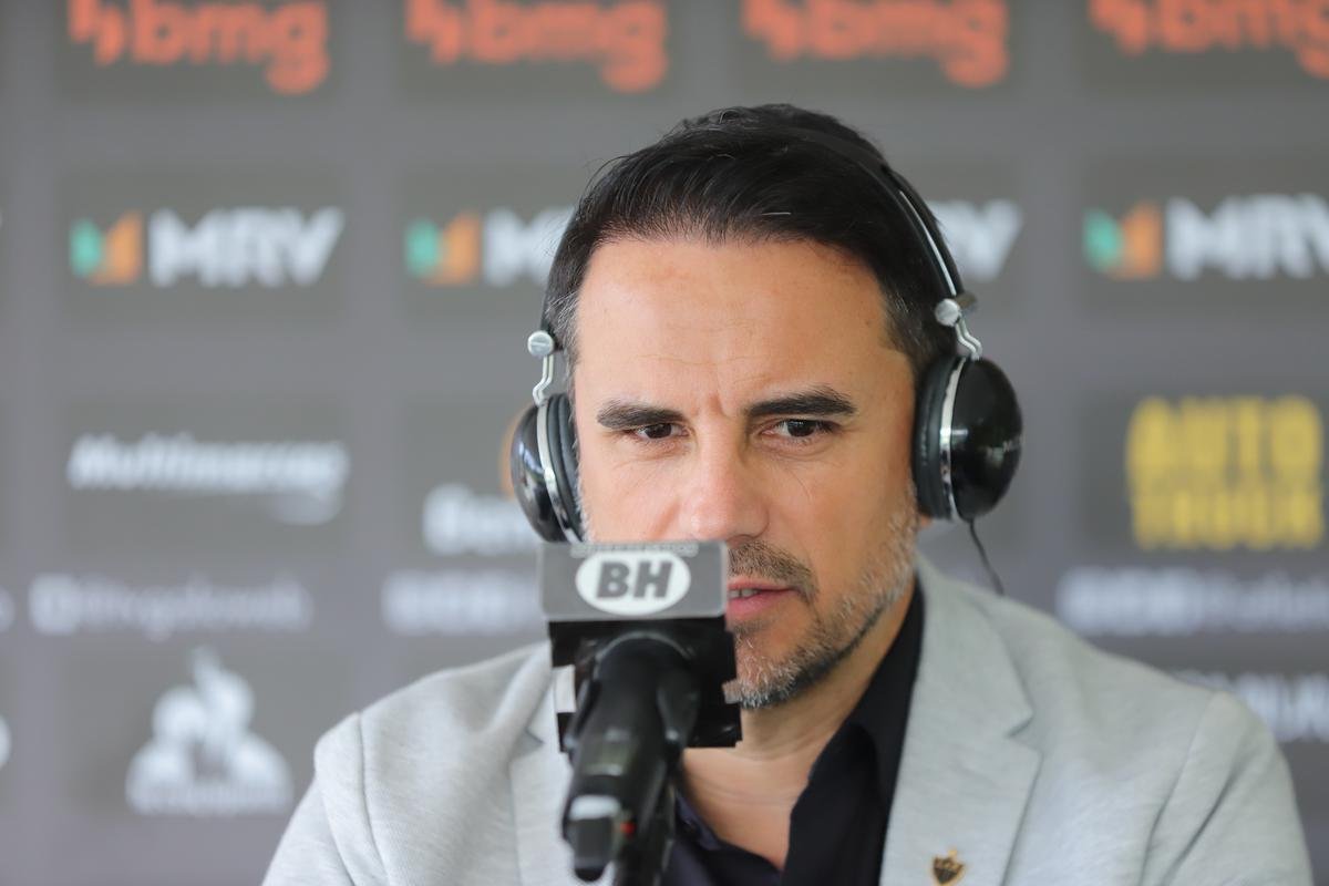 Atltico apresenta Rodrigo Caetano como novo diretor de futebol