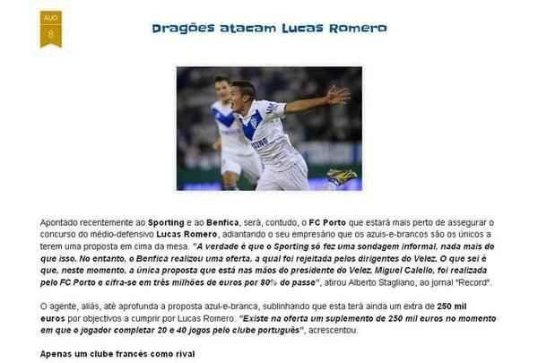 Porto de Portugal tambm se interessou