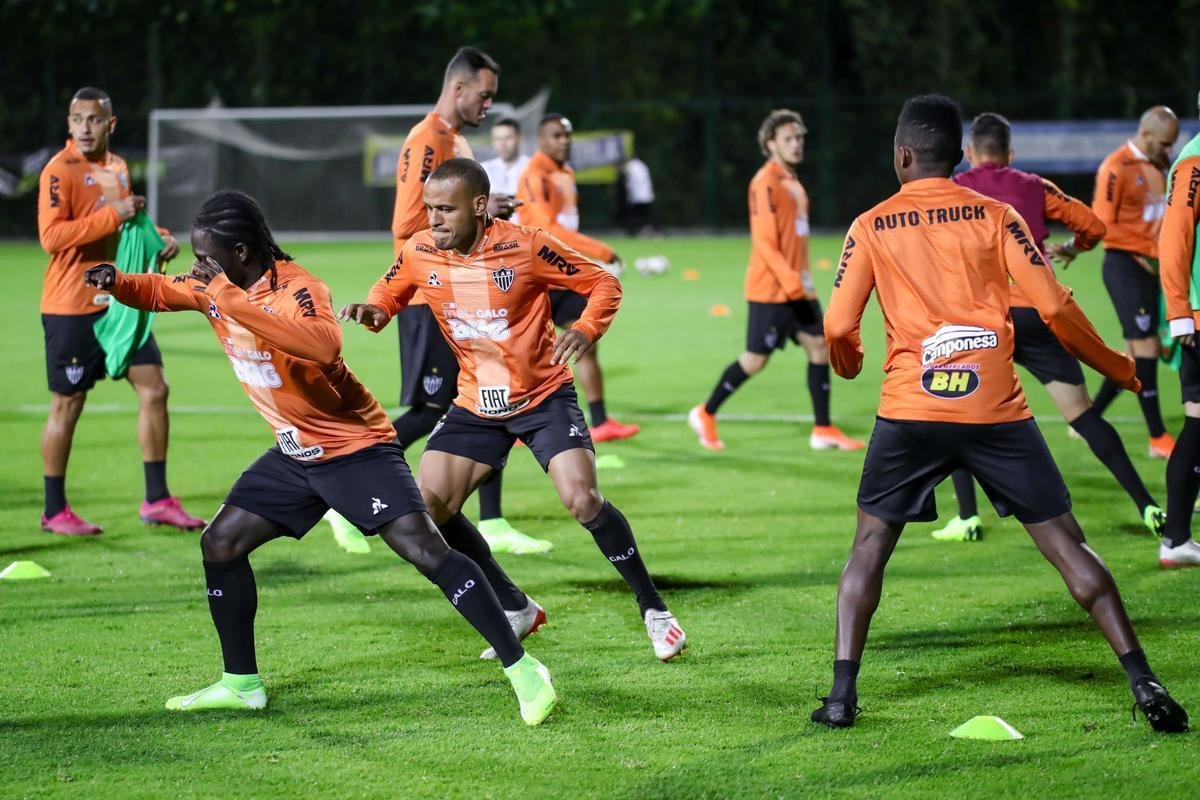 Atltico treinou na noite desta segunda-feira, vspera de jogo contra La Equidad-COL