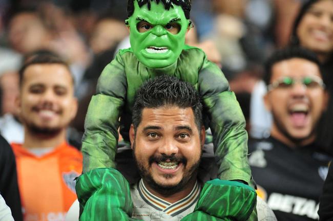Fotos da torcida do Atltico na partida contra o Independiente del Valle, no Mineiro, em Belo Horizonte, pela Copa Libertadores