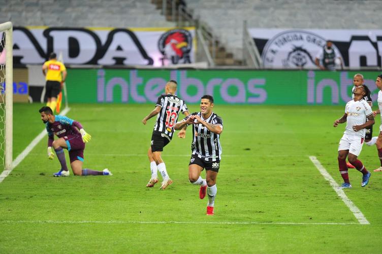 No segundo tempo, Atltico abriu o placar com gol de Hulk, em cobrana de pnalti