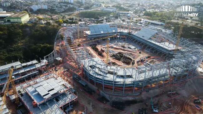 Estádio do Atlético já está tomando forma
