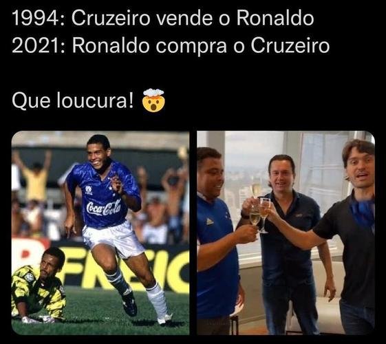 Memes: Ronaldo compra 90% das ações da SAF do Cruzeiro